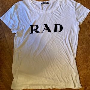 Brandy Melville “Rad” white graphic t-shirt
